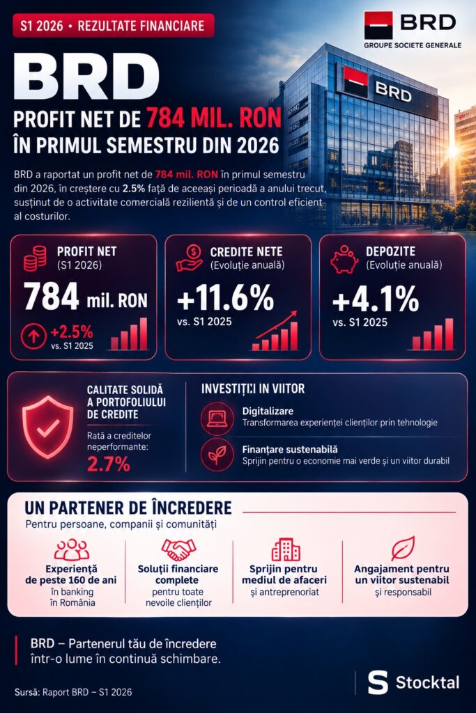 BRD rezultate financiare S1 2026