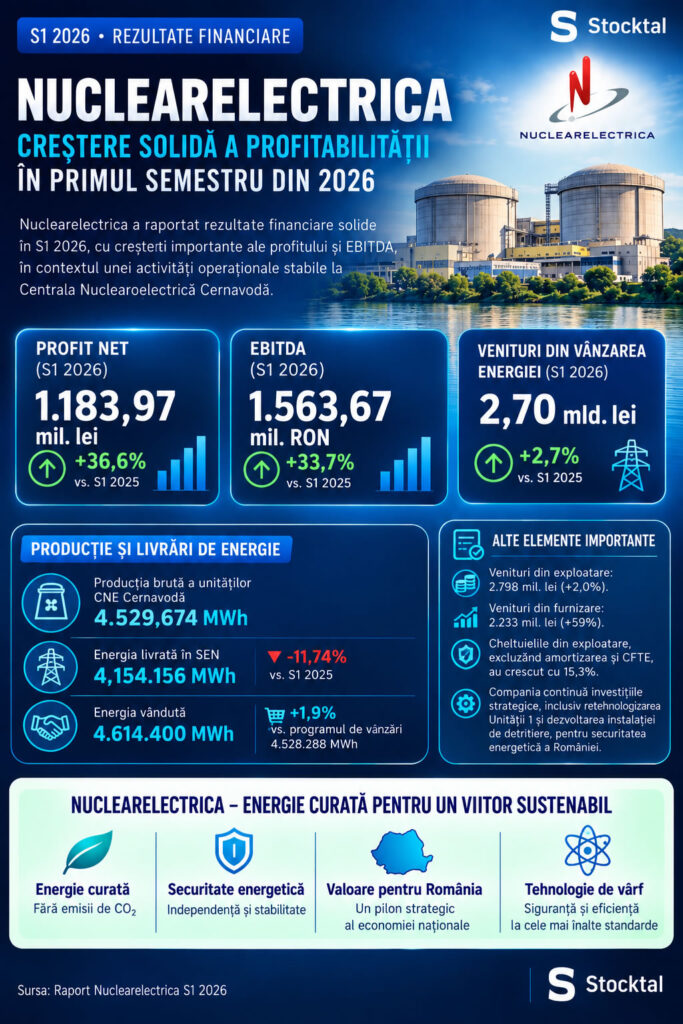 Nuclearelectrica rezultate financiare S1 2026