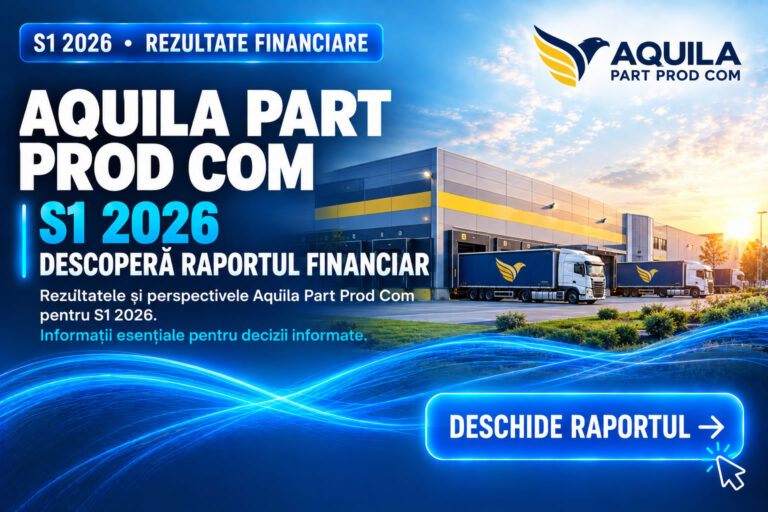 AQUILA PART PROD COM – rezultate financiare S1 2026 și invitație de a descoperi raportul financiar