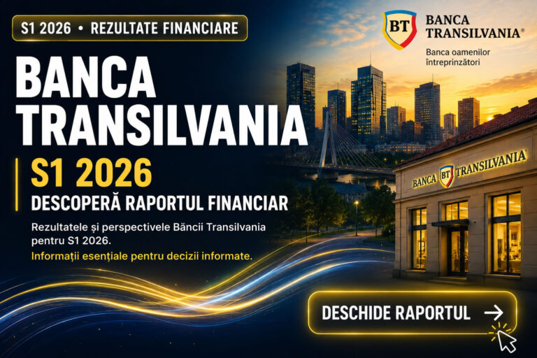 BANCA TRANSILVANIA – rezultate financiare S1 2026 și invitație de a descoperi raportul financiar