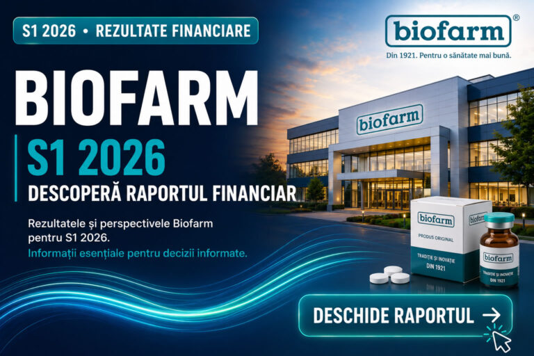 BIOFARM – rezultate financiare S1 2026 și invitație de a descoperi raportul financiar