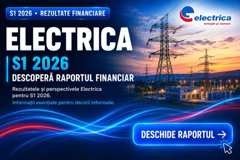 ELECTRICA – rezultate financiare S1 2026 și invitație de a descoperi raportul financiar